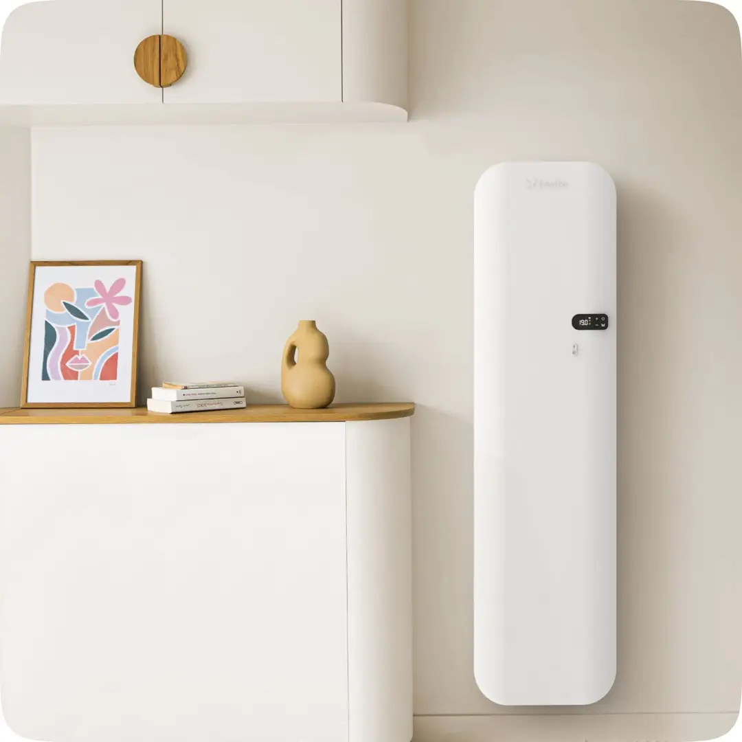 Radiateur myEko Pro intégré dans un intérieur moderne