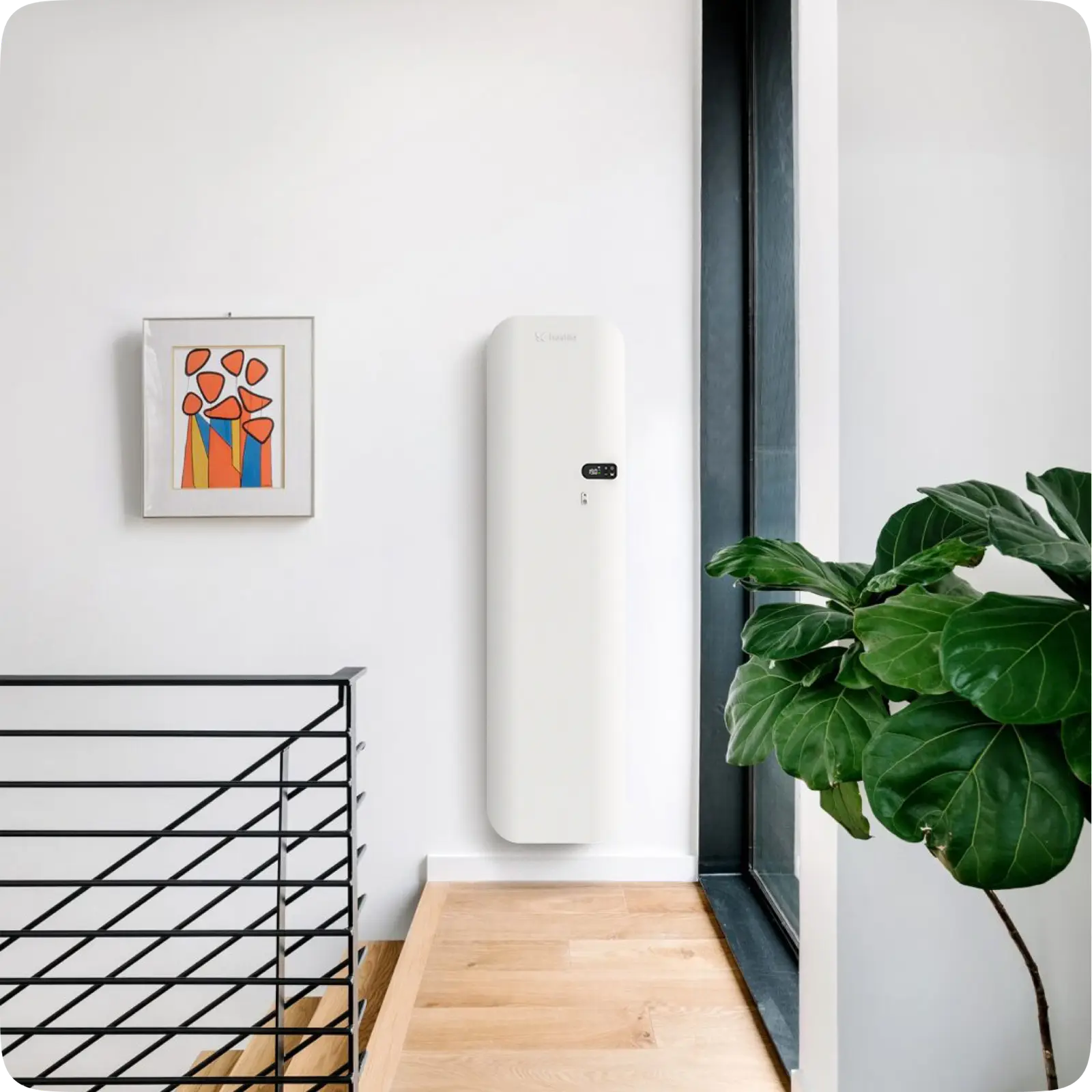 radiateur myEko Pro vertical 1500W pallier étage