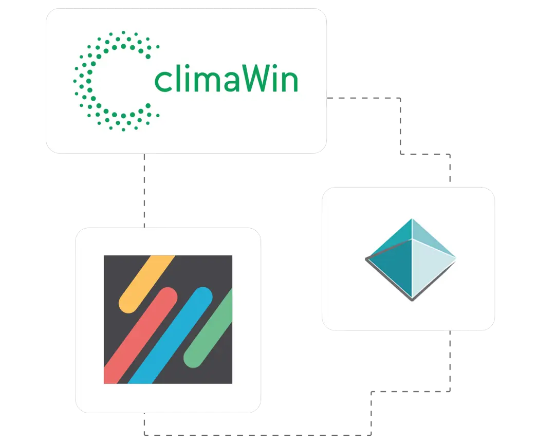 Interface logiciel de simulation thermique avec données myEko Pro