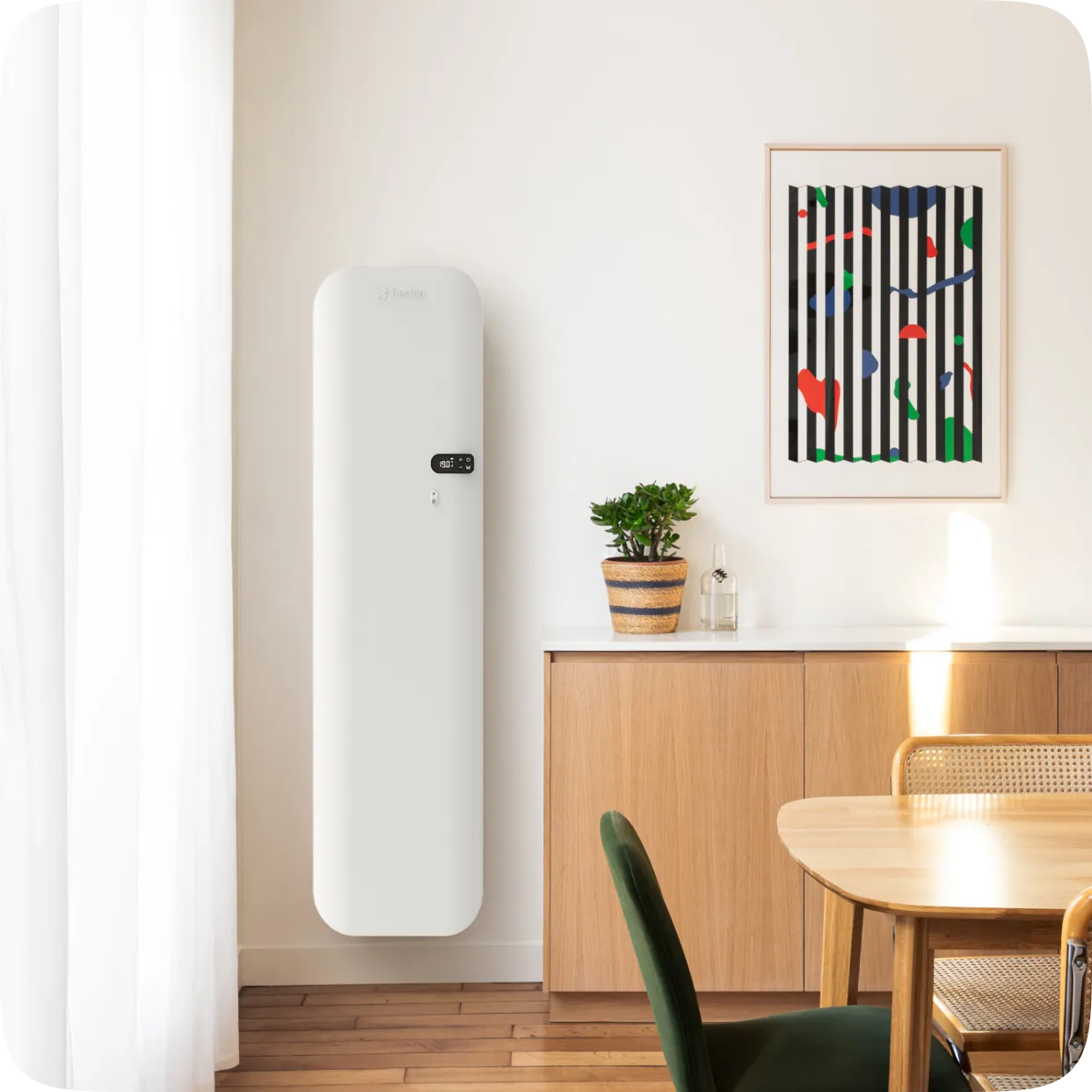 Radiateur myEko Pro vertical 1500W salle à manger
