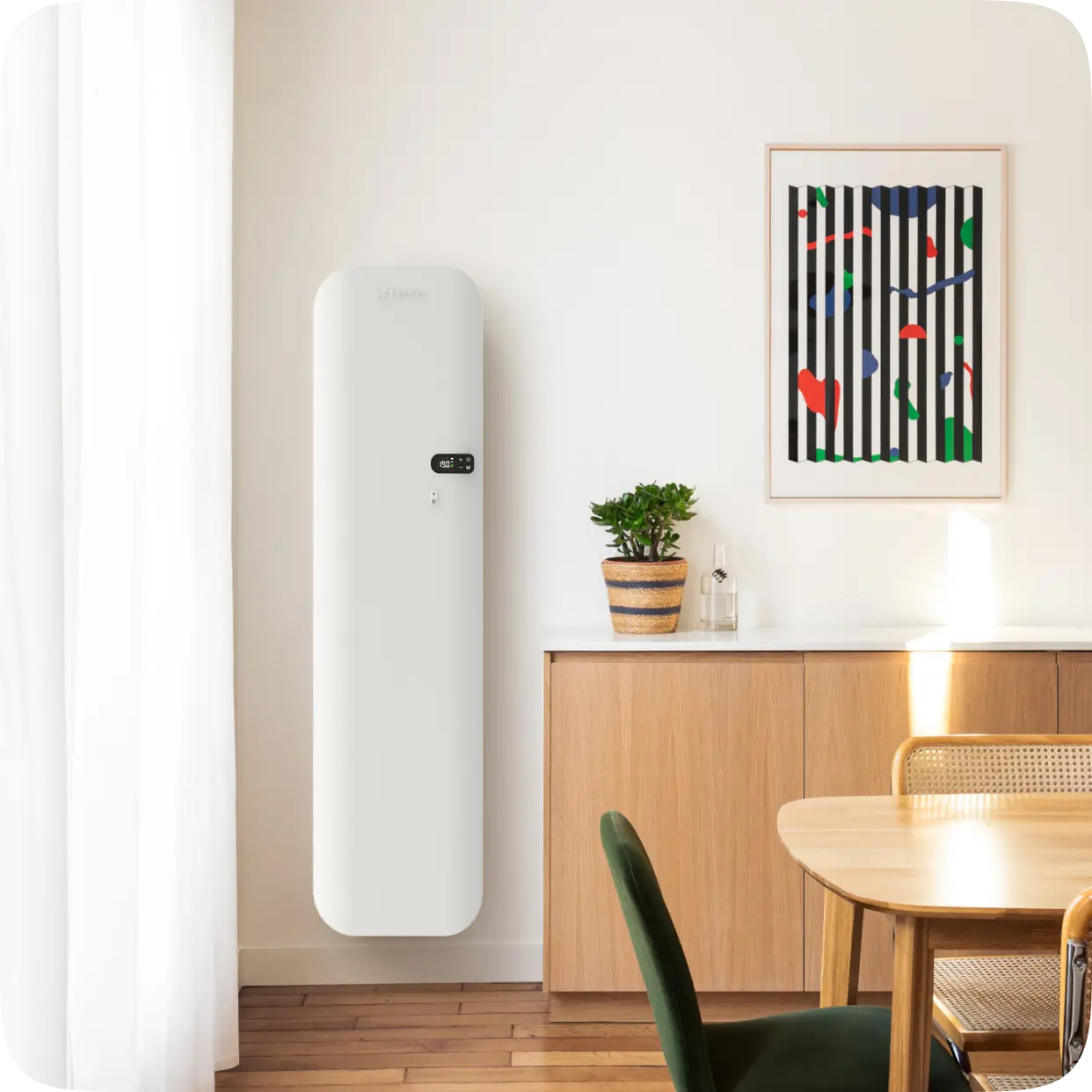 Radiateur myEko Pro vertical 1500W salle à manger