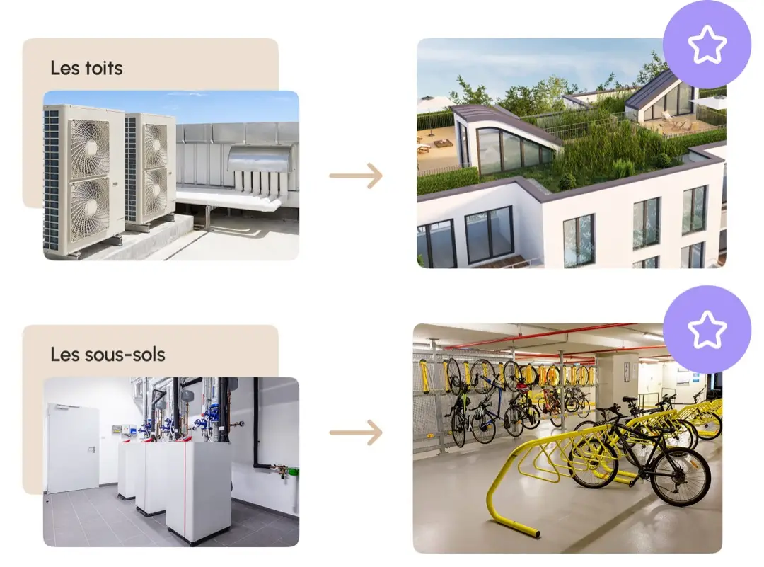 Plan d'aménagement intérieur avec radiateur myEko Pro