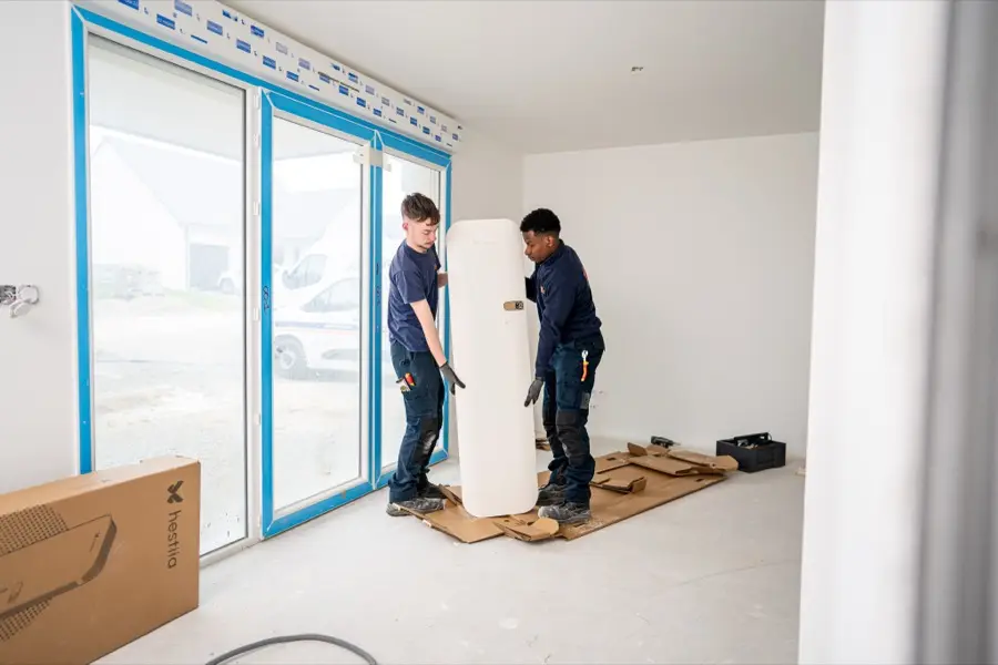 hestiia radiator installation in Plougonvelin